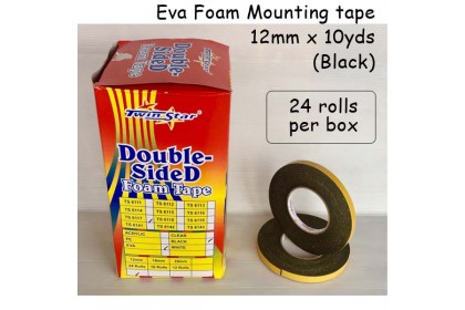 Twin Star Double Sided EVA Foam Mounting Tape [black]